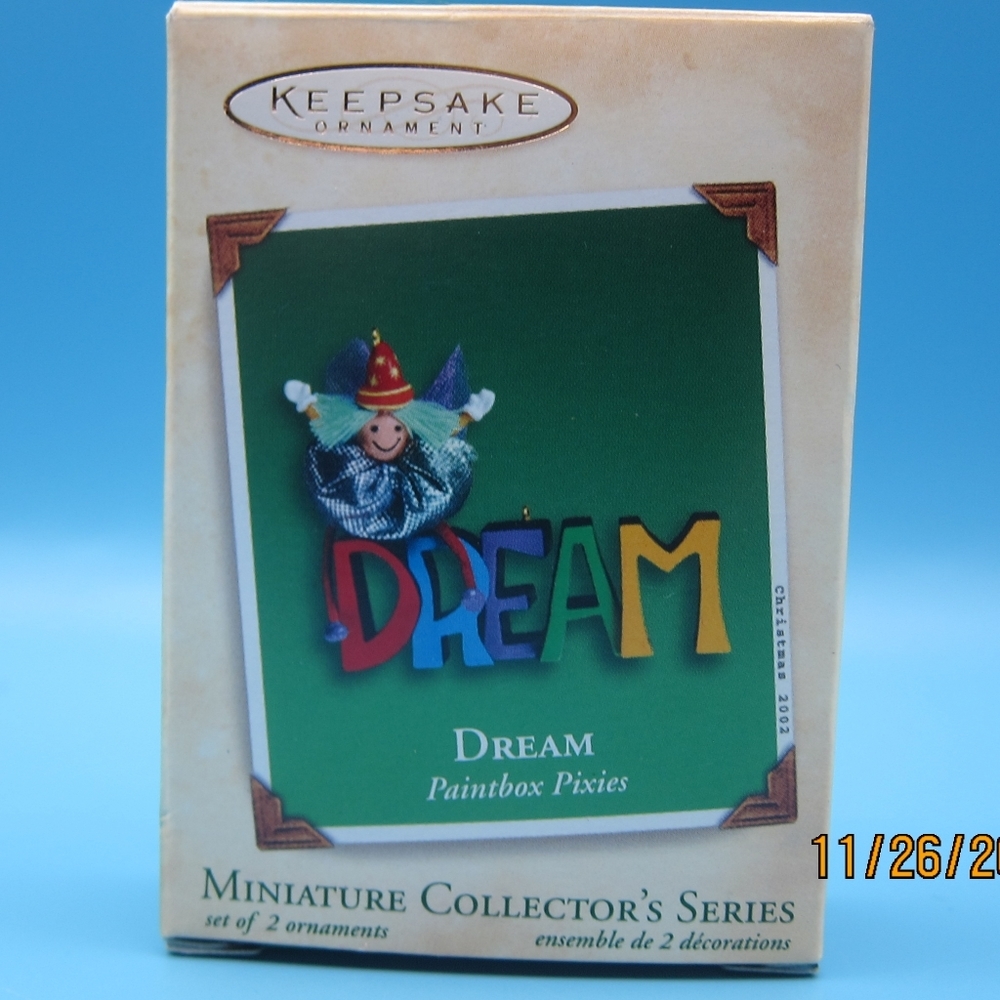 💥3/$15💥Hallmark keepsake miniature Collector's series Paintbox Pixies "DREAM"